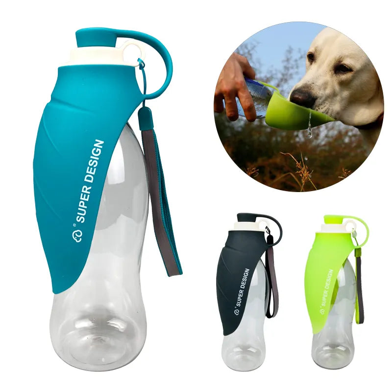 Soft Silicone Leaf Design Portable Water Bottle