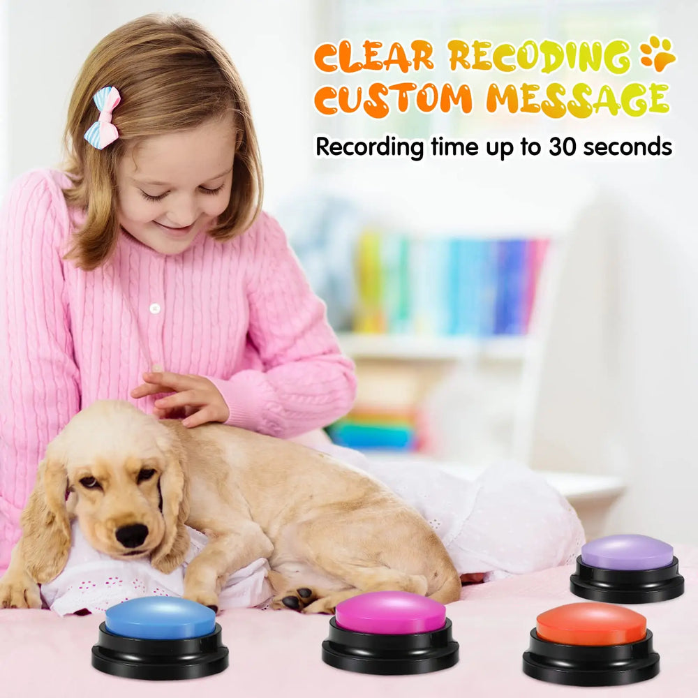 Interactive Voice Recording Button Pet Toy