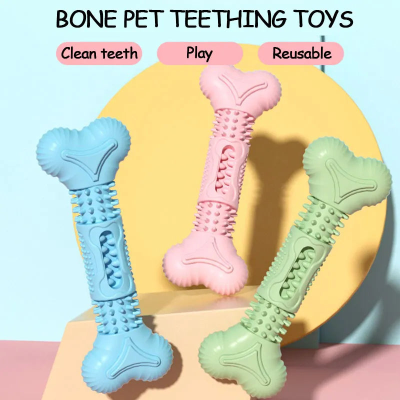 Trending Tooth-Shape Design Bite-Resistant Rubber Bone